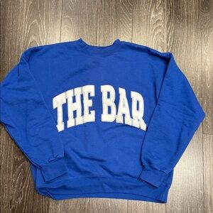 The Bar Royal Blue Crewneck